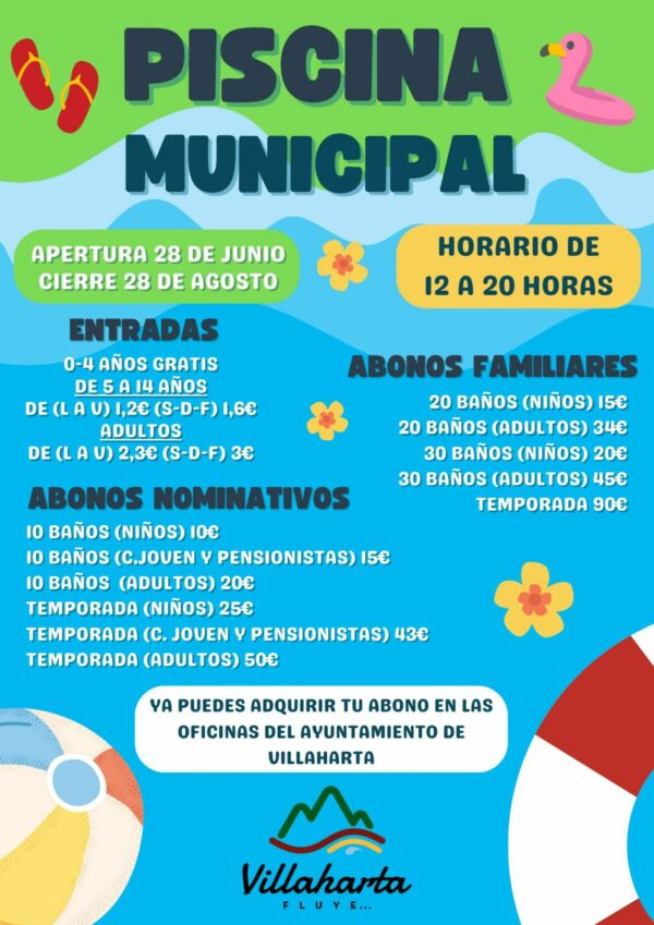 ABONOS DE PISCINA